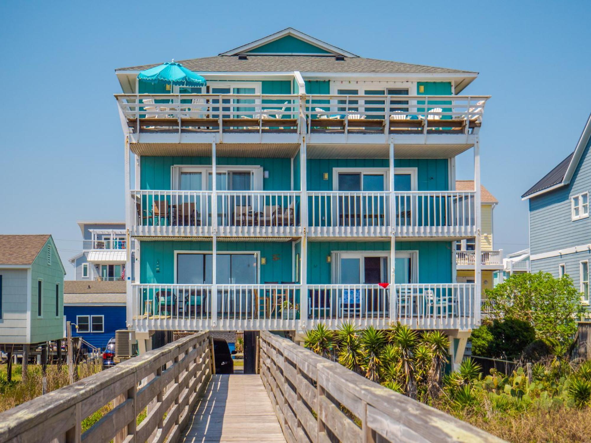 The Sandcastle At Tiki Apartment Carolina Beach Bagian luar foto